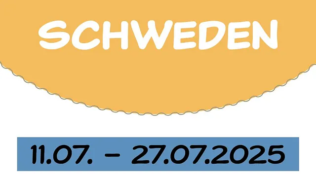 Ausschnitt vom Flyer der Schweden Freizeit 2025
