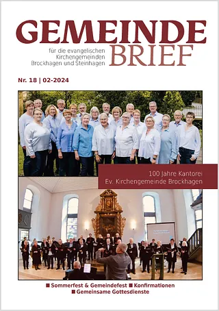 TTitelseite Gemeindebrief Brockhagen Steinhagen 2024-2