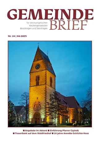 Titelseite Gemeindebrief Brockhagen Steinhagen 2025-3