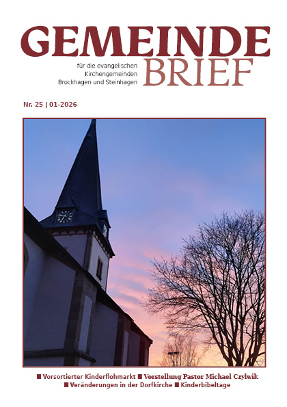 Titelseite Gemeindebrief Brockhagen Steinhagen 2026-1